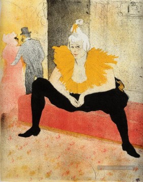 ils cha u kao clown chinois assis 1896 Toulouse Lautrec Henri de Peinture à l'huile